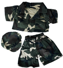 8" Army Green Outfit w/Hat