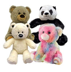 8" Circus Bear Four Pack<br>* Includes Stuffing *