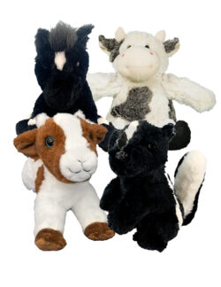 8" Farm Animals Four Pack <br>* Includes Stuffing *