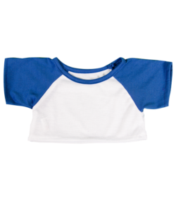 16" Baseball T-Shirt  w/Royal Blue Sleeves
