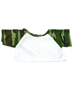 16" Baseball T-Shirt  w/Camo Sleeves
