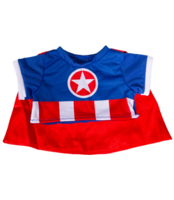 8" Captain "Bear" ican Tee w/Cape