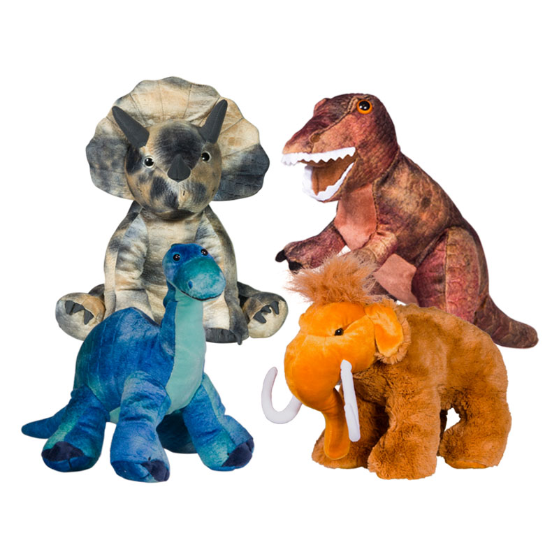 16" Jurassic Friends Four Pack<br>* Includes Stuffing