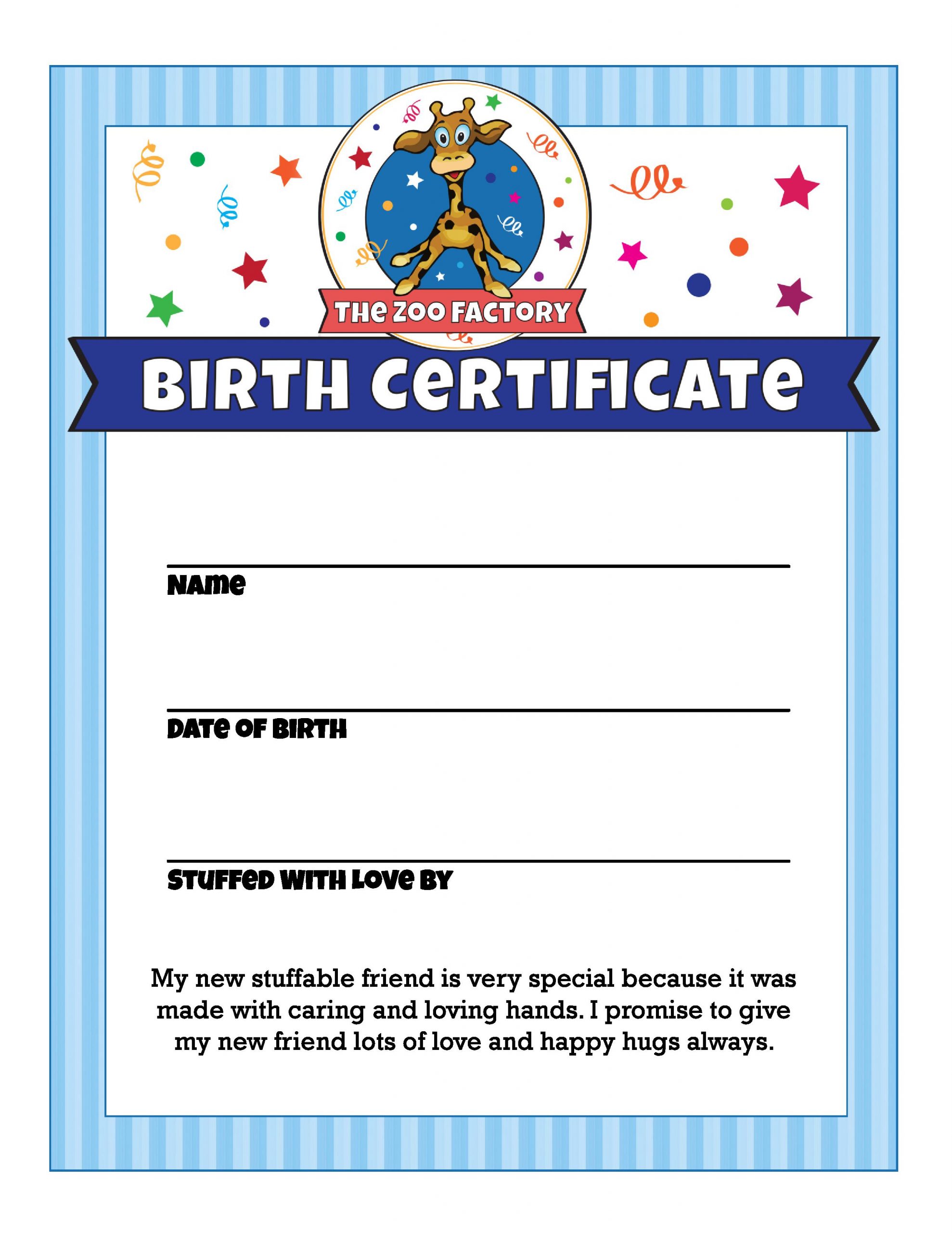 Birth Certificates (packet of 10)