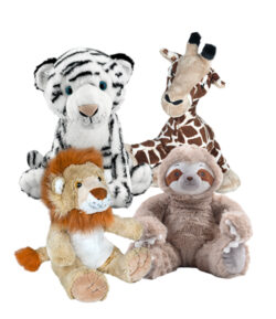 16" Wild Animals Four Pack<br>* Includes Stuffing