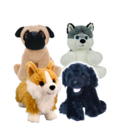 8" Puppy Four Pack <br>* Includes Stuffing *
