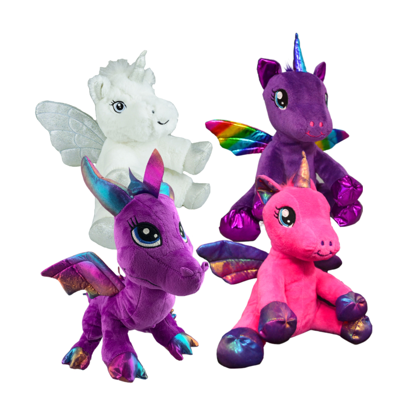 8" Winged Animals Four Pack<br>* Includes Stuffing *