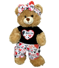 16" Funky Hearts Outfit w/Headband