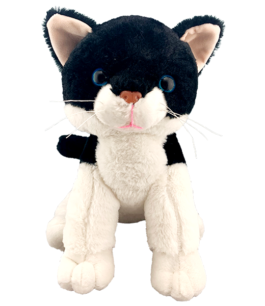 16" Salt and Pepper Cat