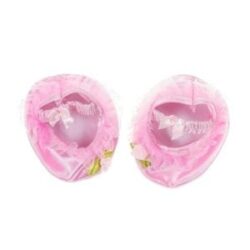 16" Pink Satin Slippers