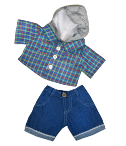 16" Skater Hoodie w/ Denim Pants