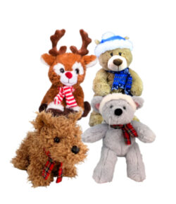 8" Plaid Tiding Four Pack<br>* Includes Stuffing *