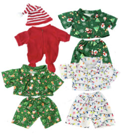 8" Holiday PJ's Four Pack