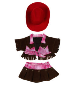 16″ Cowgirl Outfit With Red Hat