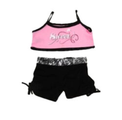 16″ Sweet Pink Tank Top With Leggings