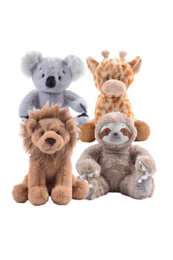 16″ ZooBeDo Africa Animals Four Pack<br>* Includes Stuffing *