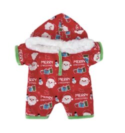 16″ Holiday Hoodie Red Fleece